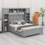 Lit plateforme double avec rangement double-1163661477