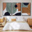 «Abstract Of Shapes I», ensemble de 3 toiles encadrées-97760407-97760408