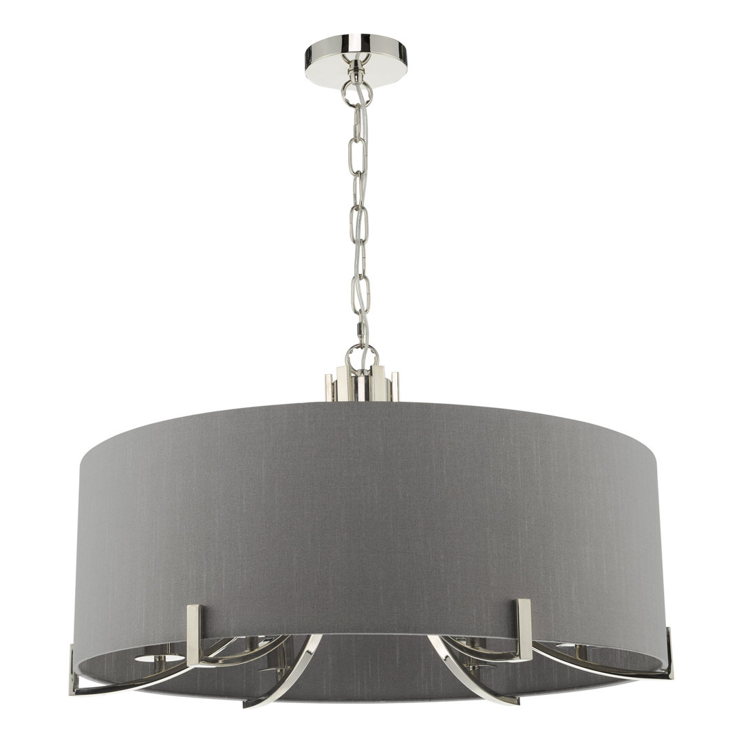 Nicolos 6 - Light Polished Nickel Pendant