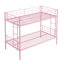 Lit superposé simple au-dessus d'un lit simple en métal robuste avec assemblage facile et sans sommier tapissier, idéal pour économiser de l'espace