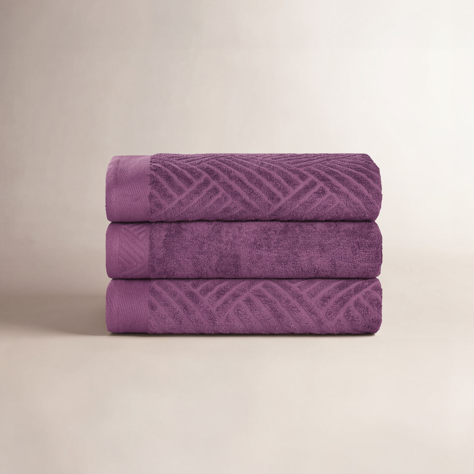 Osterley Egyptian Cotton Bath Towels, Majestic Purple