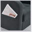 Dark Grey Upholstered Armchair and Storage Ottoman Set - Comfortable