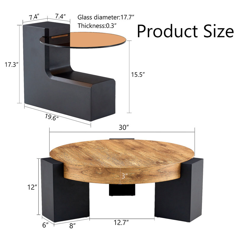 The Detachable Double-Decker Coffee Table, The Stylish Design Is More Precious, And The Detachable Design Can Make The Use Of Space More Flexible And Suitable For Various Scenes.