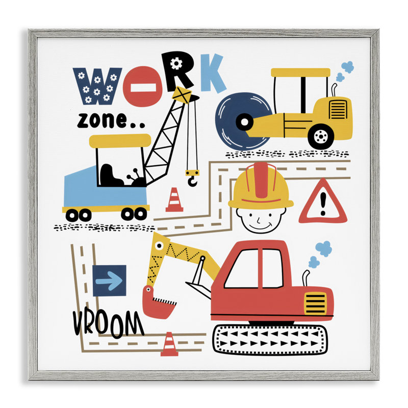 Giclée encadrée par Work Zone Construction Essentials, conception par Creative Studio, H 17 po x l 17 po