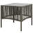 Sunloungers with Table Poly Rattan Gray