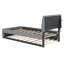 Lit plateforme tapissier avec gigogne Teddy-790654990-790654991