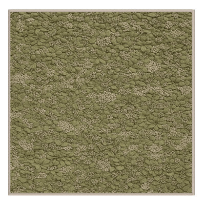 Tapis botanique brun lavable à la machine