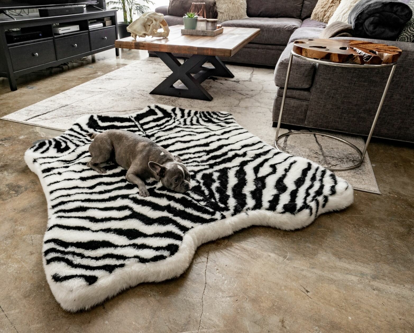 Powhattan Puprug Runner Faux Fur Memory Foam Dog Mat