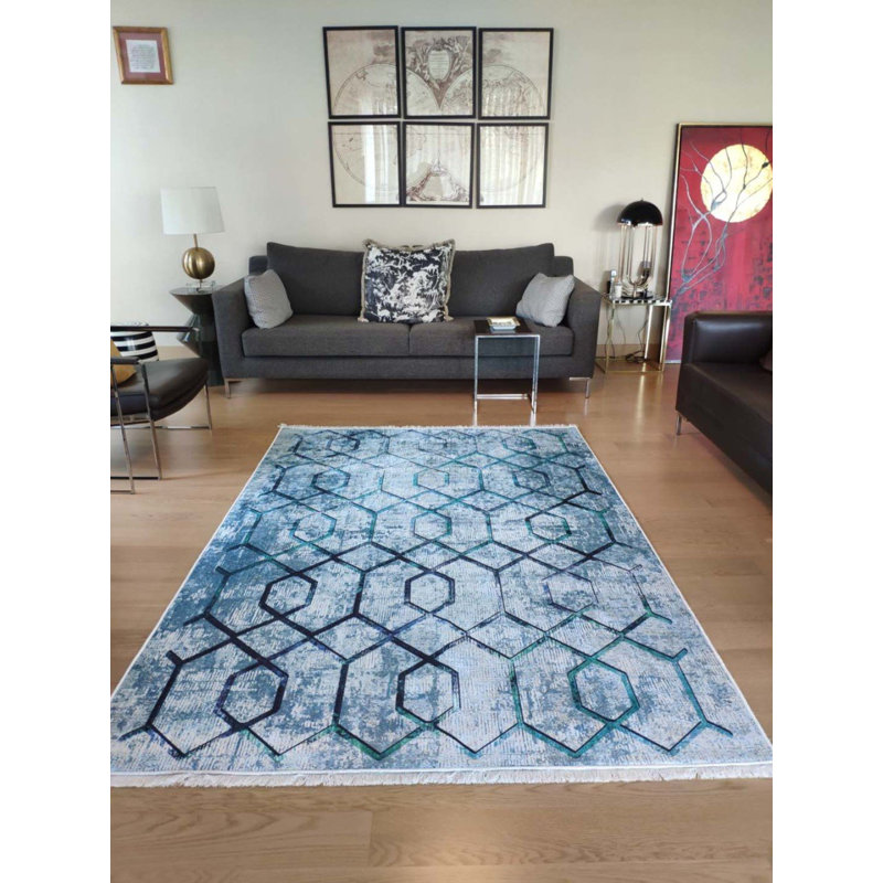 Tapis antidérapant en polyamide Matarranz, Carré 3 pi 3 po