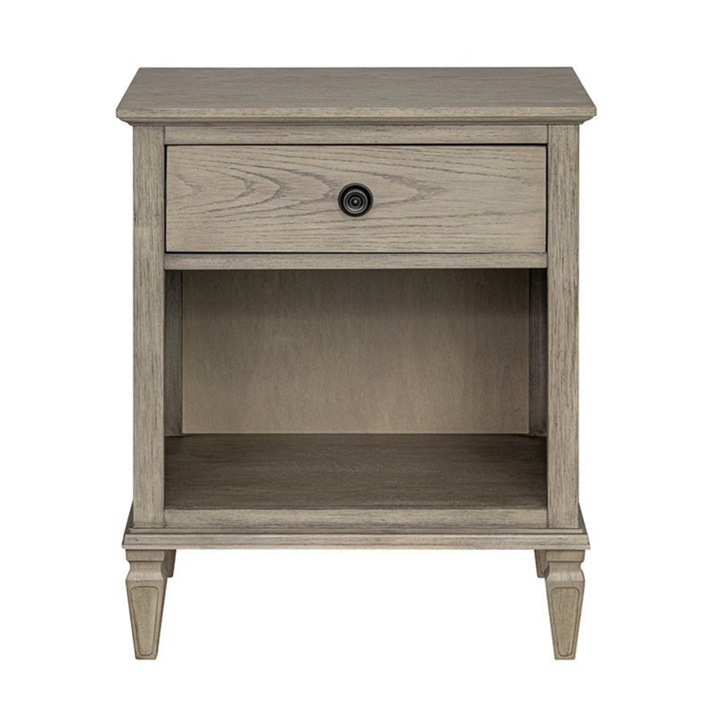 Table de chevet Victoria récupérée gris