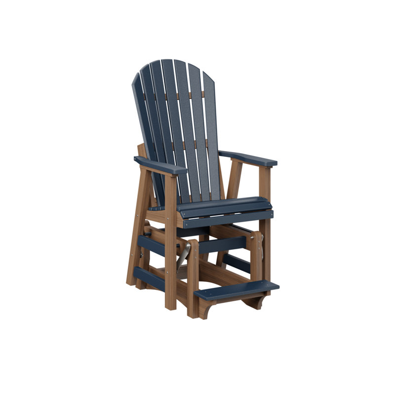 Contre-planeur simple berlinois berlinois berlinois, Navy Blue Top/Antique Mahogany Base