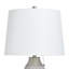 Lampe de table Donald - gris - abat-jour blanc-2105503852