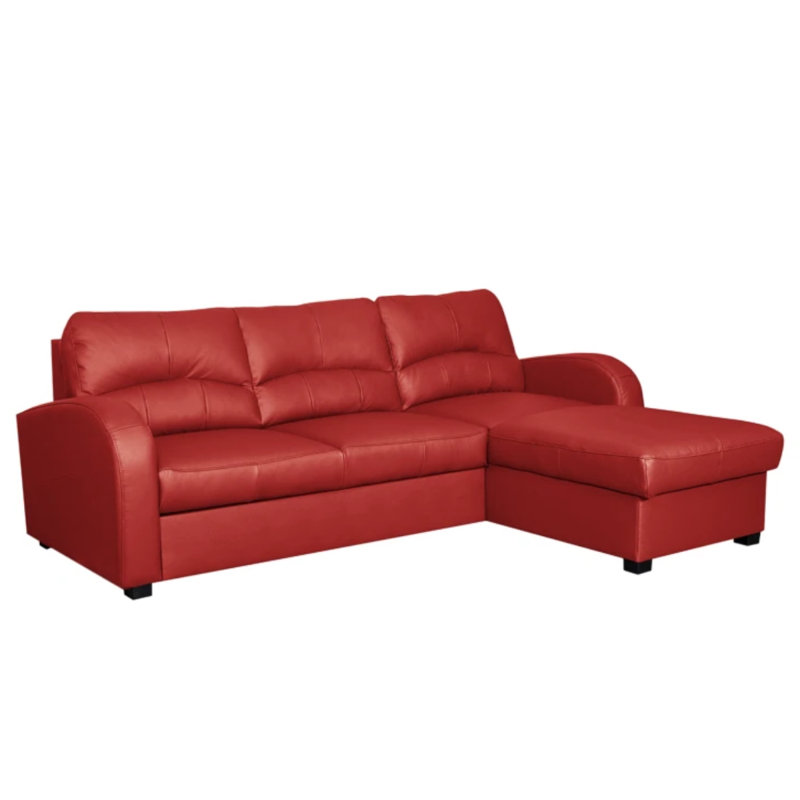 Fridulf 3 Seater Sofa Bed, Right Hand Facing, Red