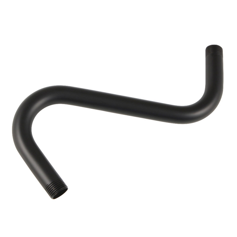 Bras de douche en laiton 8 po Kingston, Noir mat