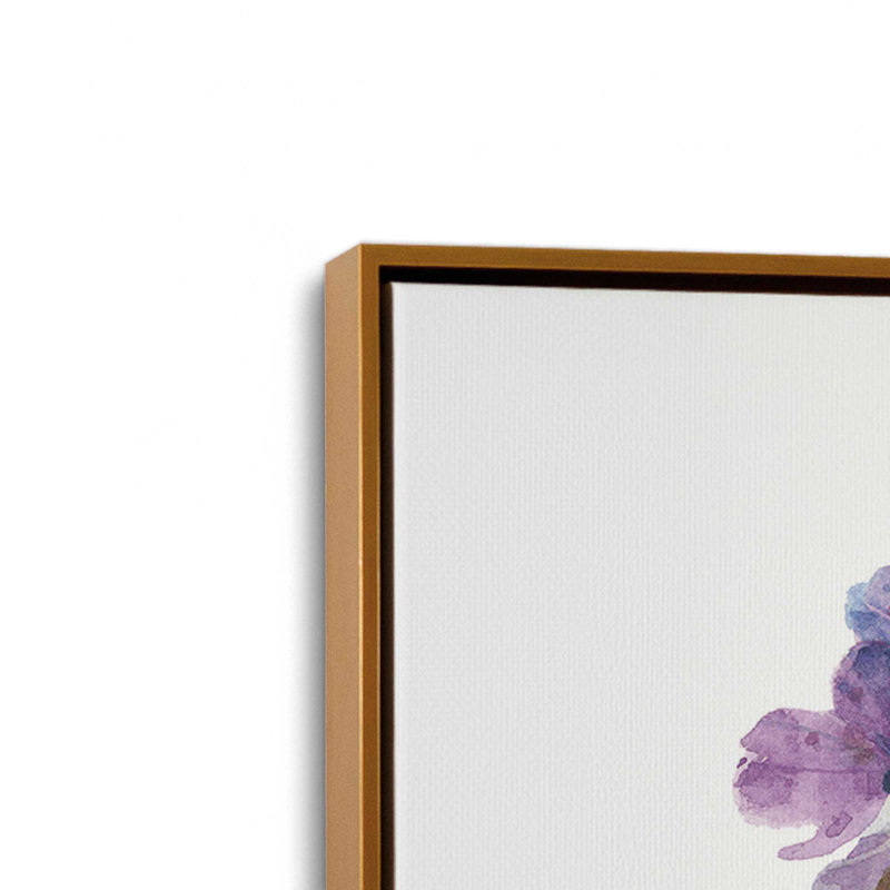 «Caudalie II» par Lisa Audit, reproduction d'art sur toile, Framed Print without Mat, 13.5" H x 13.5" W, Gold