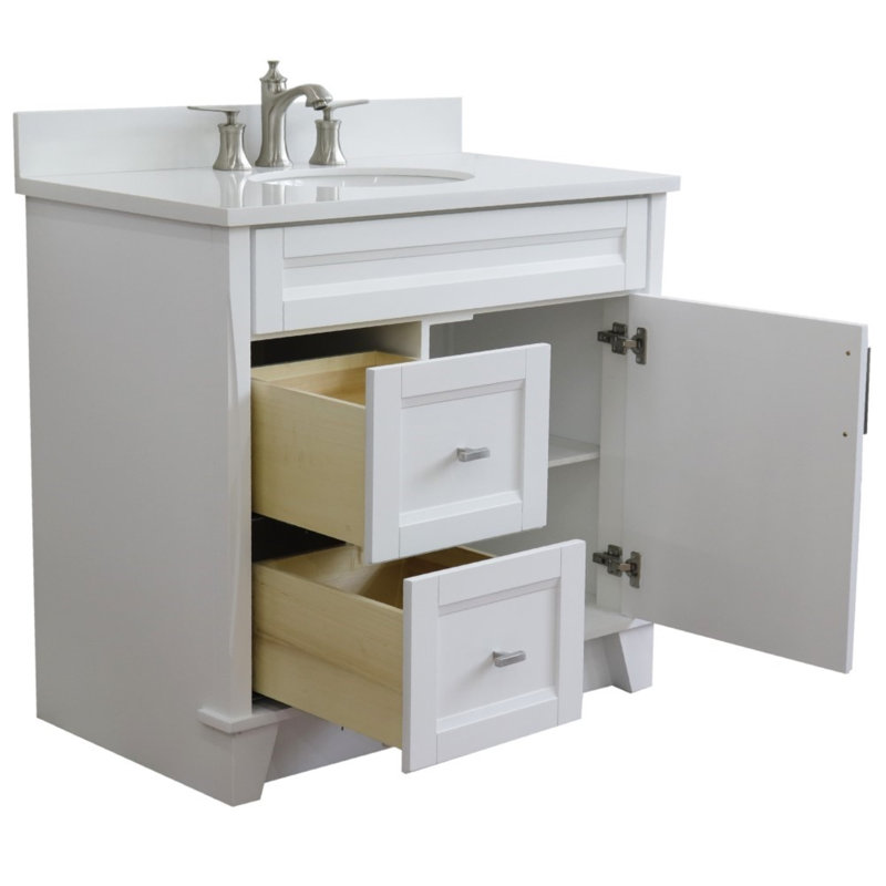 Ensemble de meuble-lavabo simple 37 po, Blanc