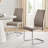 Lenworth Modern Chrome Metal and Glass Dining Table Set with 6 Luxury Faux Leather Dining Chairs-881681693