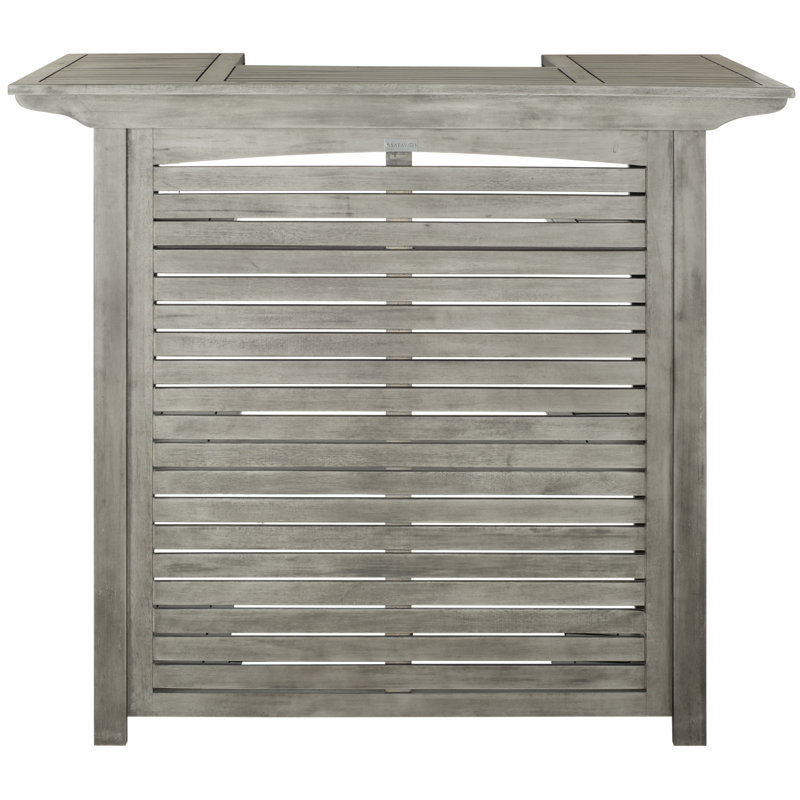 Hammonds Solid Wood Bar Counter, Gray Wash