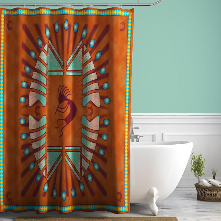 Rustic Shower Curtains: Southwest Kokopelli Shower Curtain Hooks