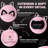  Pink Gaming Chair Cute with Cat Ears Ergonomic Computer Chair with Cat Embroidery Adjustable Memory Foam Lumbar Support and Headrest Comfortable Reclining Office Chair Soft Velvet Fabric-1865209522