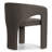 Modern Water-Resistant Linen Upholstered Dining Chairs Set Of 2 With Curved Open Back-2012279395
