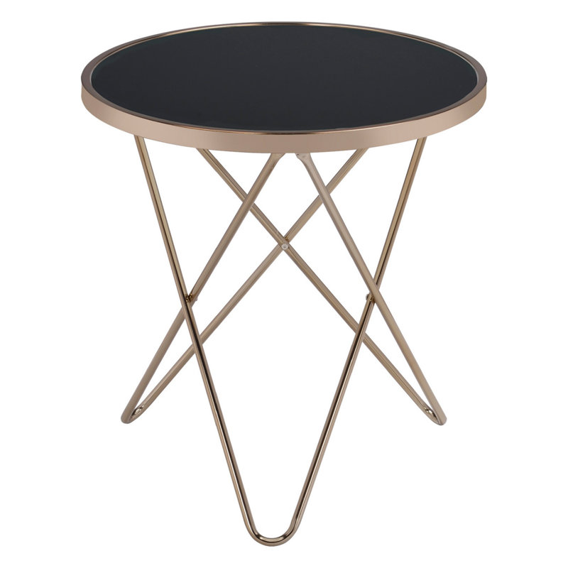 Table de bout Mid-Century, Noir