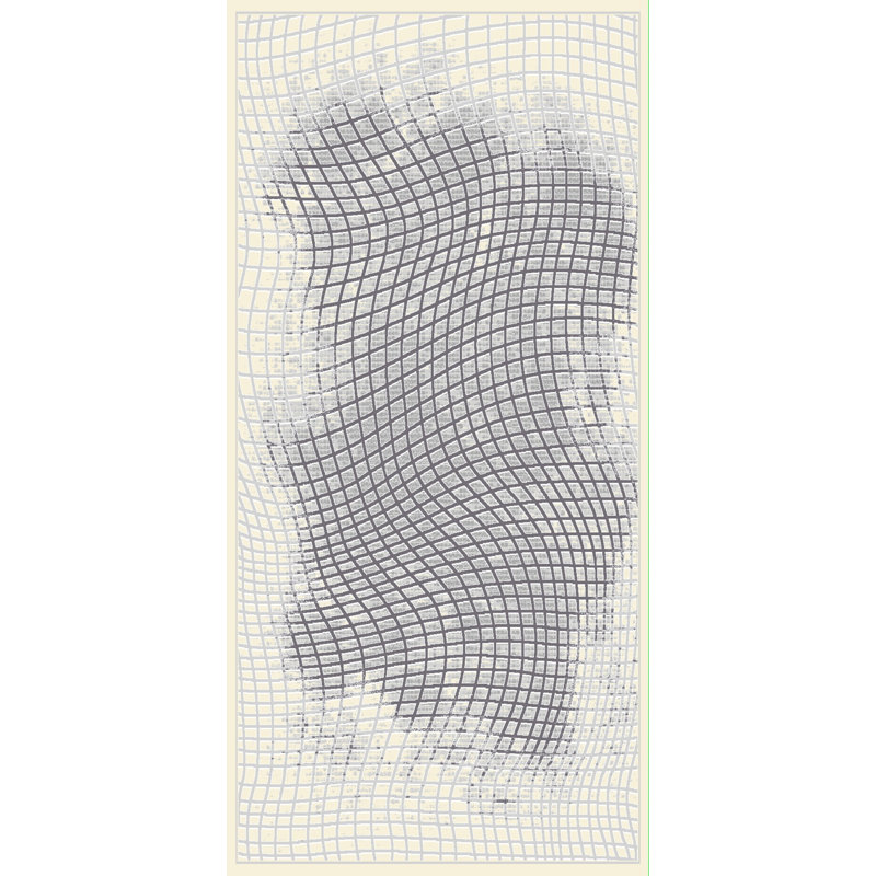 Tapis décoratif Touffeté crème/gris talleyville, Rectangle 7 pi 10 po x 10 pi 10 po