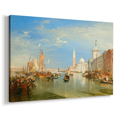 Venise: le Dogana et San Giorgio Maggiera-J.M.W. Turner - Toile tendue avec châssis-1834