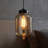 Industrial 1 Light Amber Glass Pendant-473917795