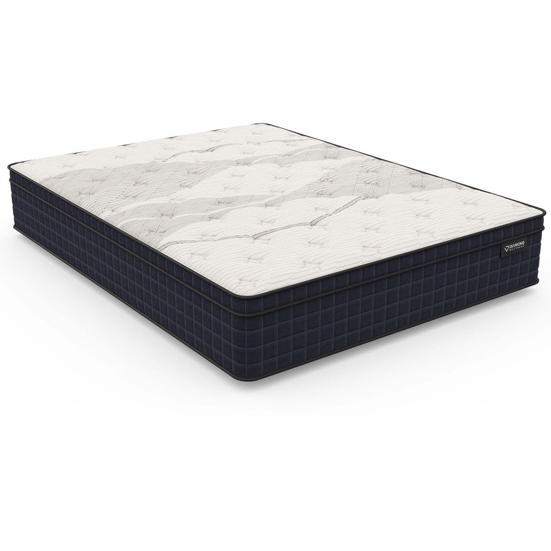 Refroidissement en cuivre Nina, soutien, bonne isolation de mouvement hybride avec luxueux plateau Euro 12,5 po, Lit double