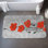 Big red flowers Bath Mat with Non-Slip Backing - Quick Dry Memory Foam Bathroom Rug - Absorbent - Modern Plush Spa-Style - Machine Washable