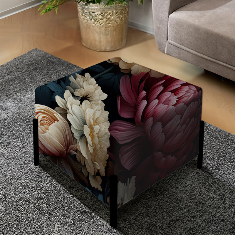 Mystic Flora Moody Patterns - Repose-pieds carré floral
