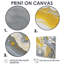 Symphonie de marbre gris et jaune - art mural abstrait grand 4 pièces-791157571-791157568