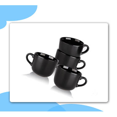 Jumbo Soup Mugs With Lids