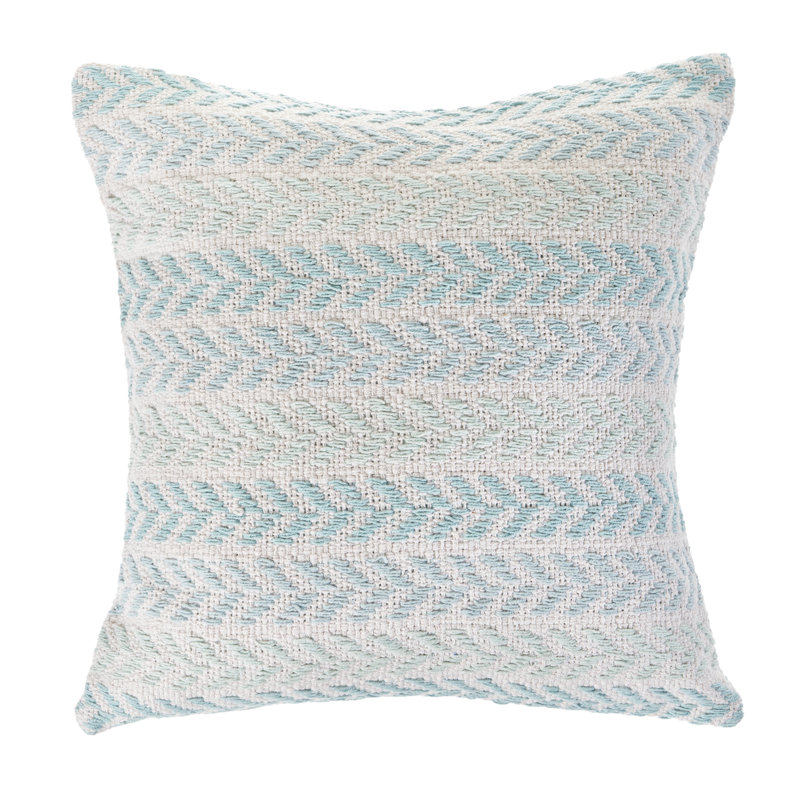 Housse de coussin 100% coton tissée à la main, Bleu pastel, Housse de coussin seulement - sans coussin