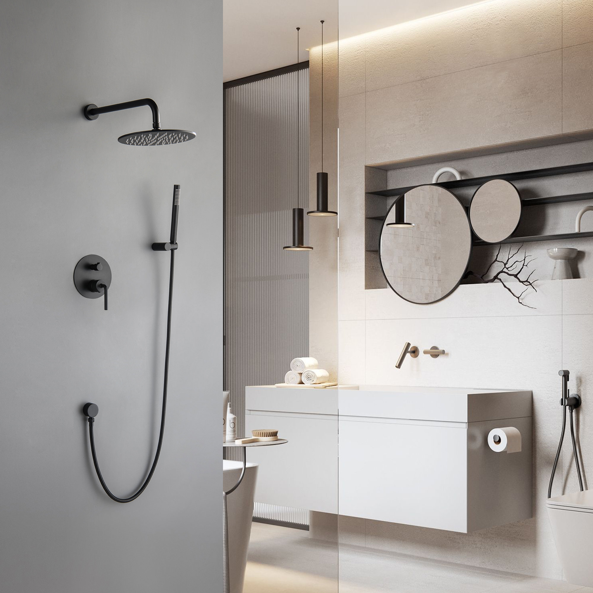 Black Shower Edition Bathroom accessories