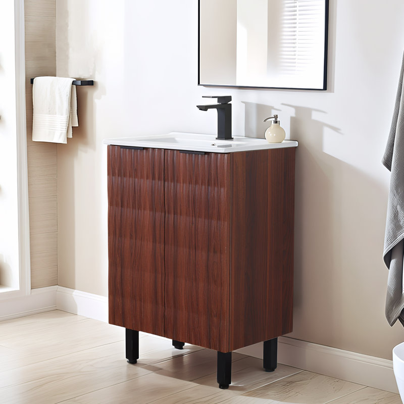 Ensemble de meuble-lavabo simple 24 po Modern, L 24 po