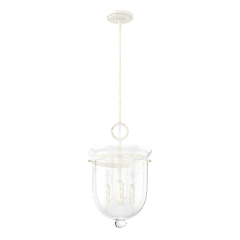 Belltown 3 Light Urn Pendant, White