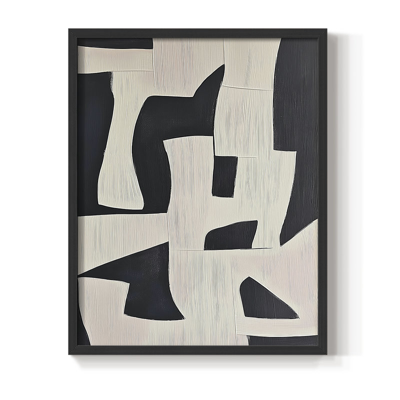 "ABSTRACT Series DCI" par J Paul, Noir, noir, noir, noir, H 11 po x l 9 po