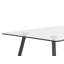 Emelyn Glass Top Metal Base Dining Table