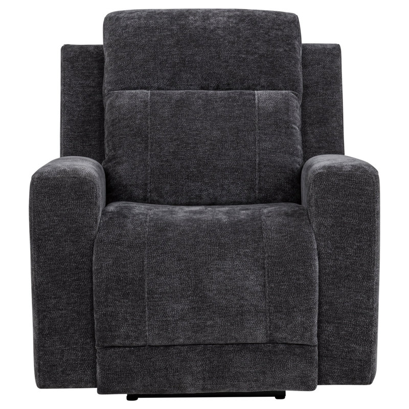 Fauteuil inclinable électrique capitonné Patrick, Chenille, Dark Grey
