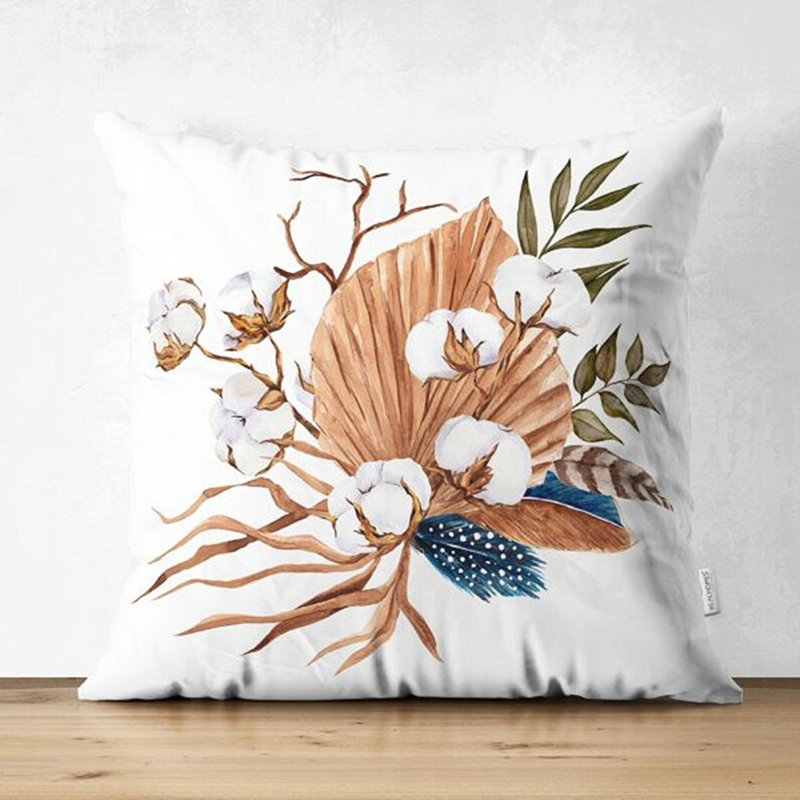 Heiderose Indoor / Outdoor Floral Square Scatter Cushion