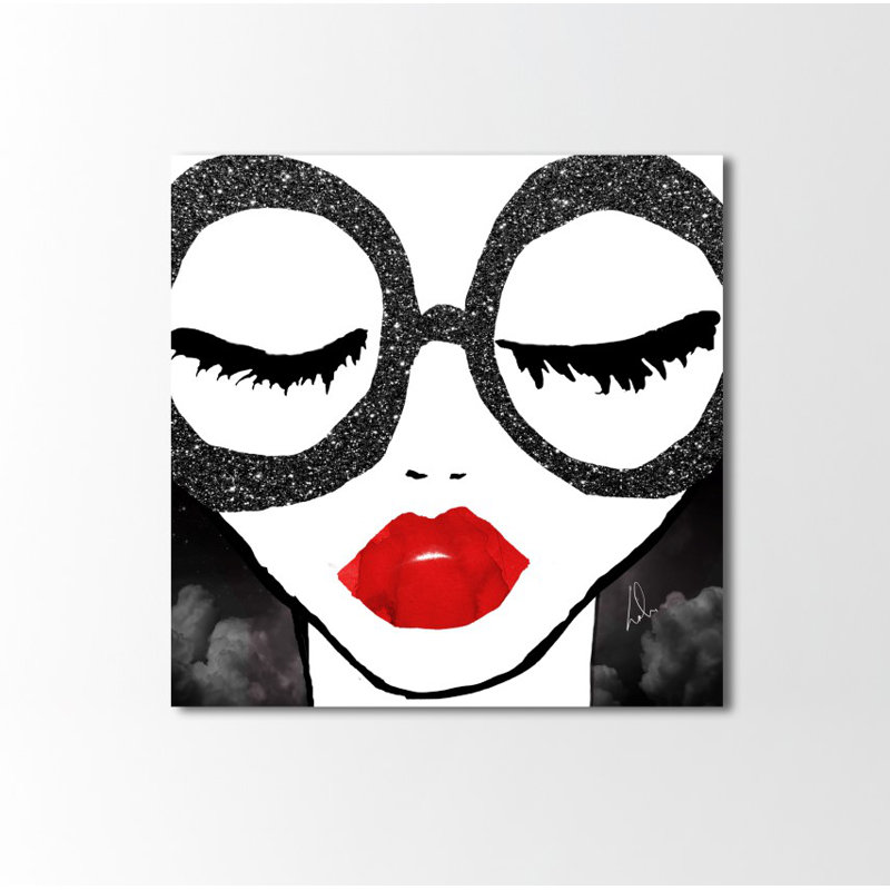 «Fashion and Glam She is All That», impression sur toile, L 20 po x H 20 po, Toile tendue