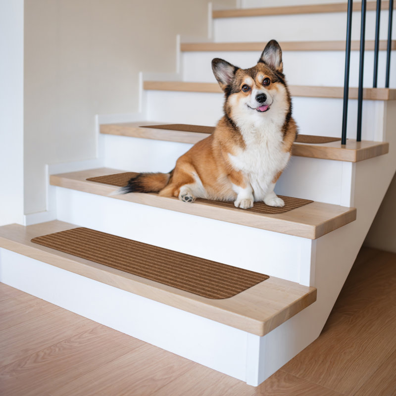 Tapis d'escalier Sphinx Tri-Rib 8 "x30" 7PK, Brun
