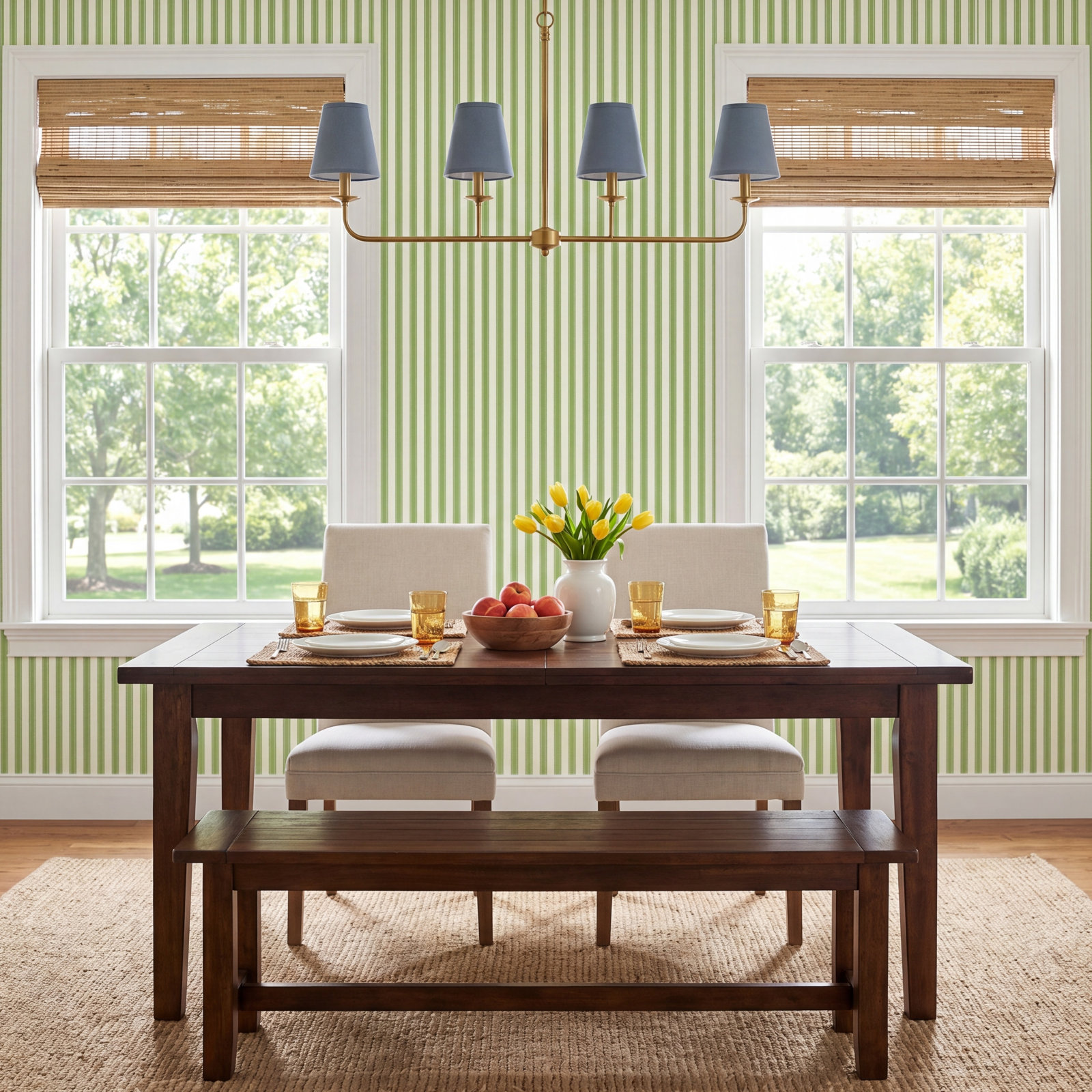 Arboretum Wallpaper Roll, Sap Green