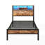 Bed Frame with Storage Headboard