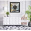 Rhinestone Square Wood Wall Clock-79074852