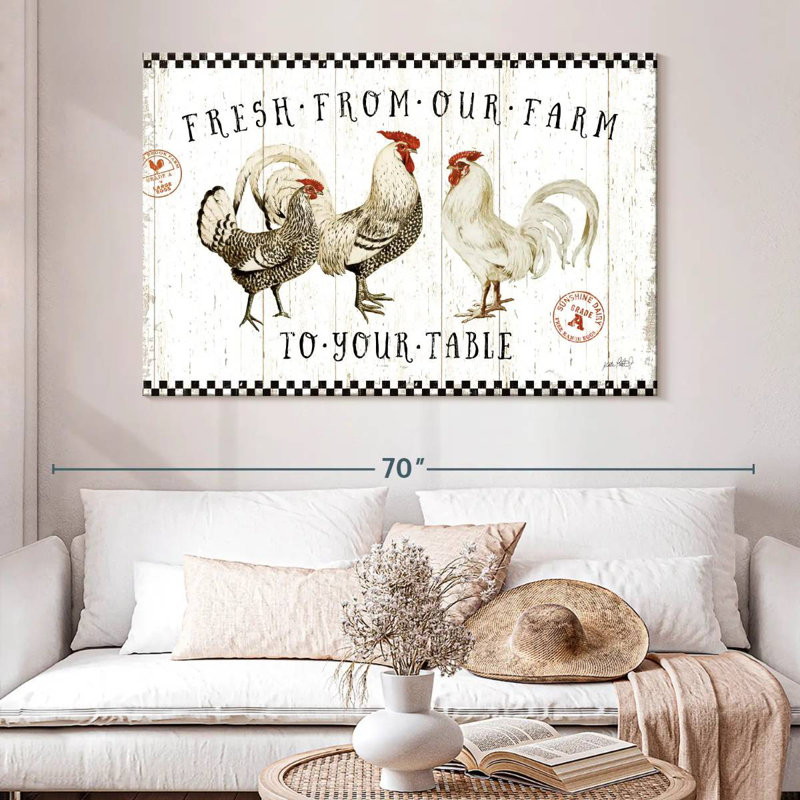 Plaque murale Free Range Fresh I, H 34 po x l 51 po