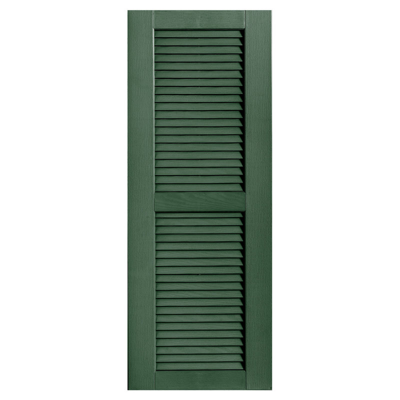 Paire de volets à persiennes droites, Vert, 18 po, 51 po