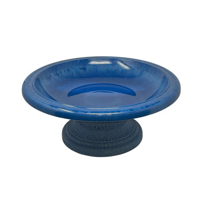Birds and Beyond 19"D x 7.5"H Fibre Clay Birdbath Bardem Collection